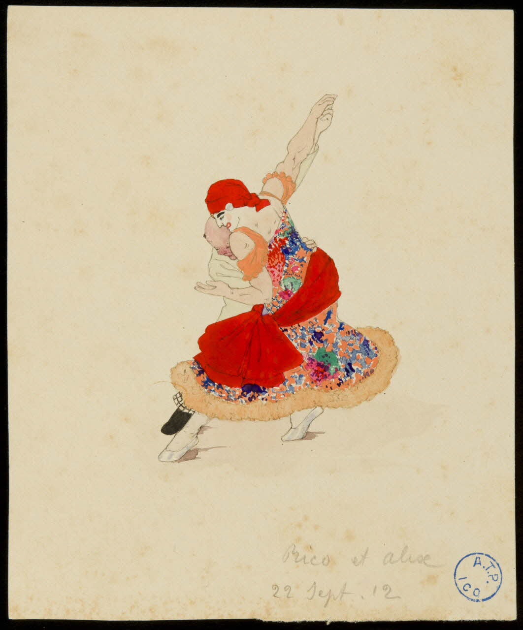 partie d'un ensemble de dessins Rico et Alix 1968.102.362.5 Photo Mucem