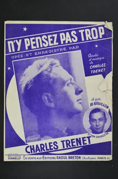 Charles Trénet ; Jo Bouillon ; Vianelly; chanson petit format Île-de-France, France 1947 1966.158.146  Photo Mucem