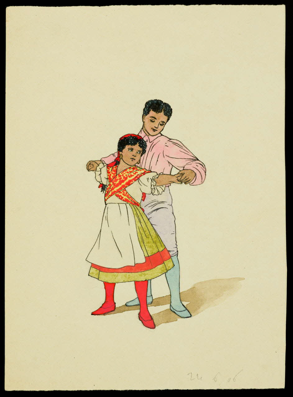 partie d'un ensemble de dessins Artistes du cirque 1968.102.3645 Photo Mucem