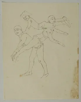 partie d'un ensemble de dessins Acrobates 1968.102.3670 Photo Mucem