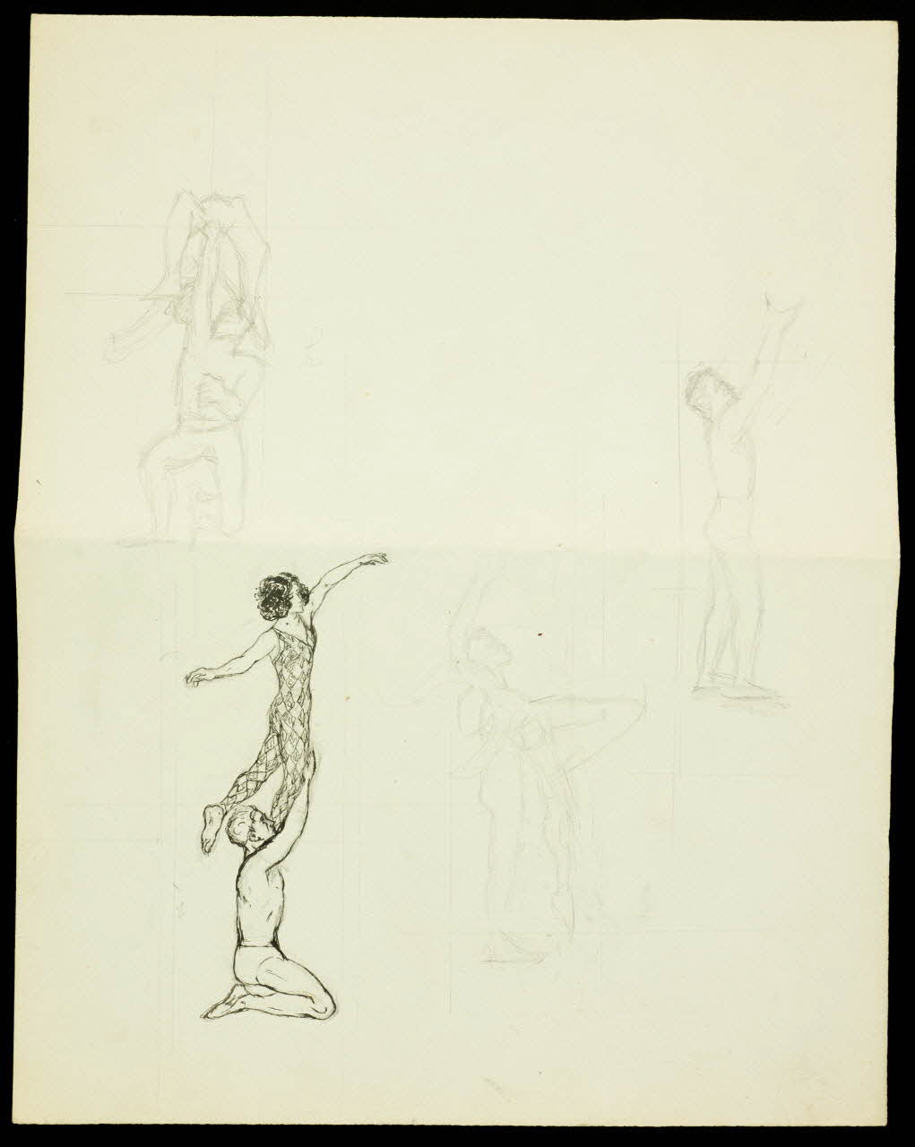partie d'un ensemble de dessins Numéro d'acrobate 1968.102.3672 Photo Mucem
