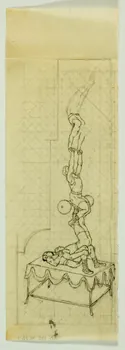 partie d'un ensemble de dessins Numéro d'acrobate 1968.102.3673.1 Photo Mucem