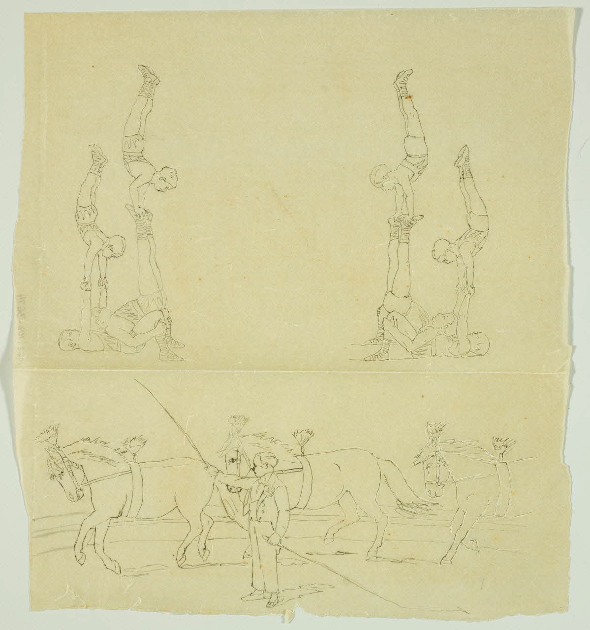 partie d'un ensemble de dessins Numéros de cirque 1968.102.3674 Photo Mucem