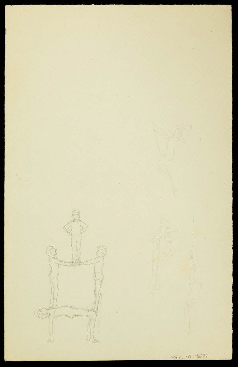 partie d'un ensemble de dessins Numéros d'acrobates 1968.102.3677 Photo Mucem