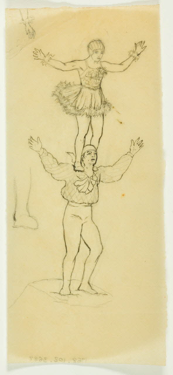 partie d'un ensemble de dessins Numéro d'acrobate 1968.102.3687 Photo Mucem