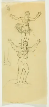 partie d'un ensemble de dessins Numéro d'acrobate 1968.102.3687 Photo Mucem