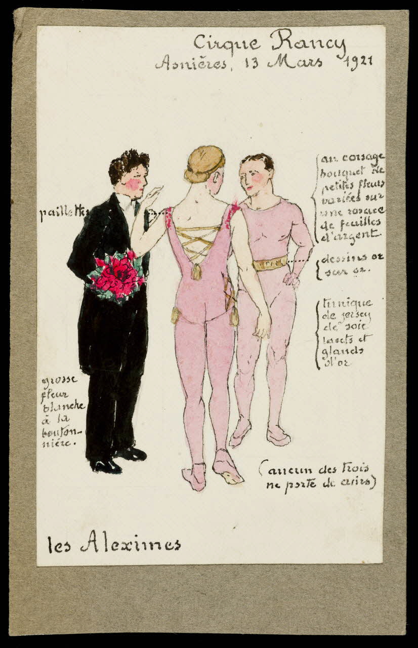 partie d'un ensemble de dessins Les Aleximes 1968.102.369.4 Photo Mucem