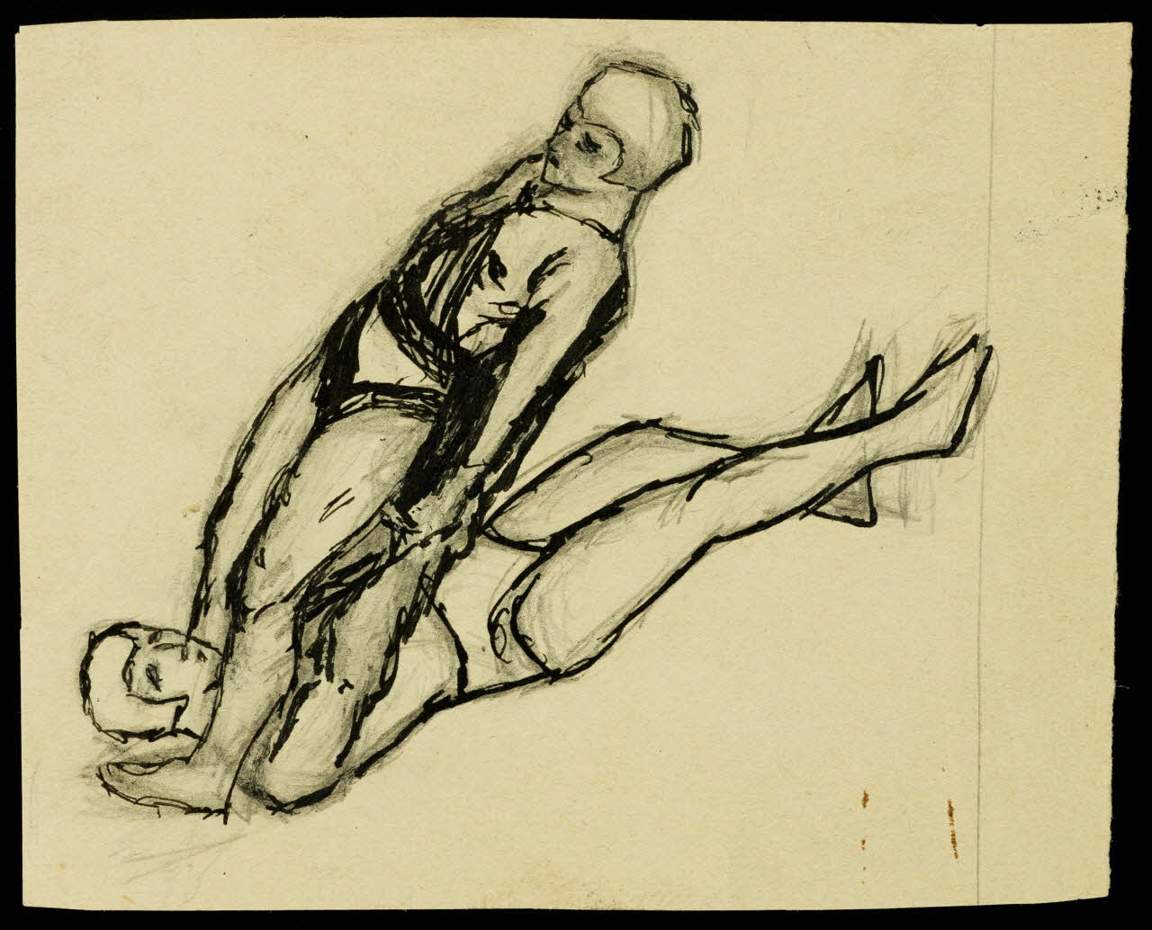 partie d'un ensemble de dessins Numéro d'acrobate 1968.102.3691 Photo Mucem