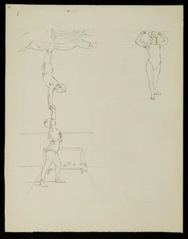 partie d'un ensemble de dessins Esquisse de porté 1968.102.3695 Photo Mucem