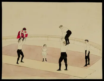 partie d'un ensemble de dessins Numéro de cirque avec des portés 1968.102.3698 Photo Mucem
