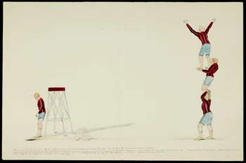 partie d'un ensemble de dessins Numéro d'acrobates 1968.102.3700 Photo Mucem