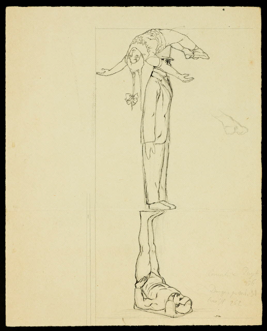 partie d'un ensemble de dessins Numéros de cirque 1968.102.3701.3 Photo Mucem