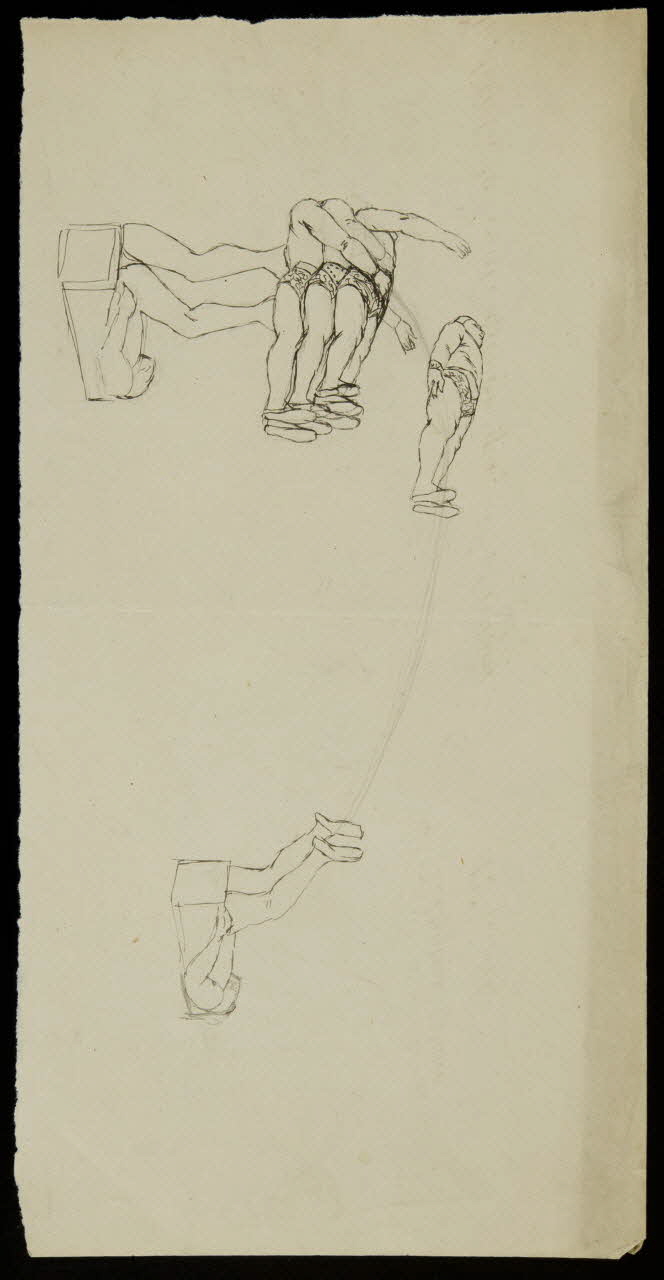 partie d'un ensemble de dessins Acrobates 1968.102.3716 Photo Mucem