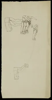 partie d'un ensemble de dessins Acrobates 1968.102.3716 Photo Mucem
