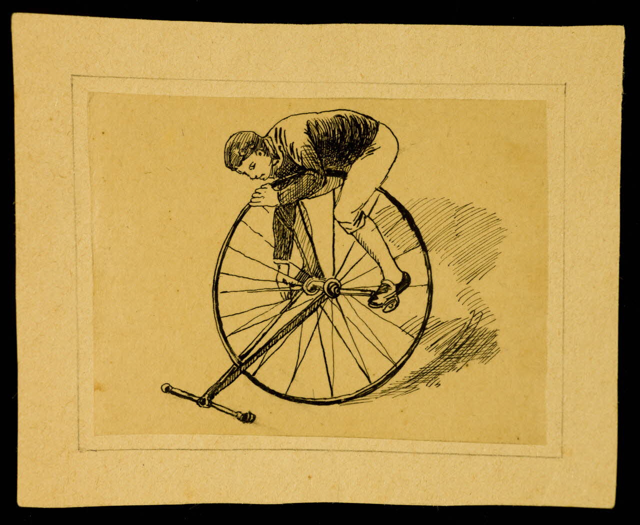 partie d'un ensemble de dessins Acrobatie sur une roue 1968.102.3720 Photo Mucem