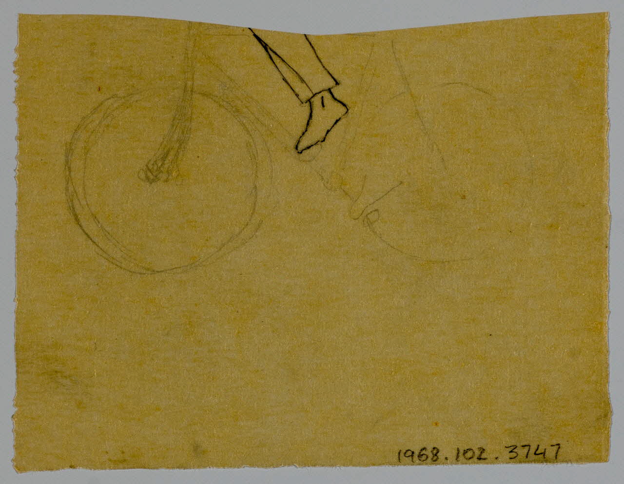 partie d'un ensemble de dessins Ebauche de bicyclette 1968.102.3747 Photo Mucem