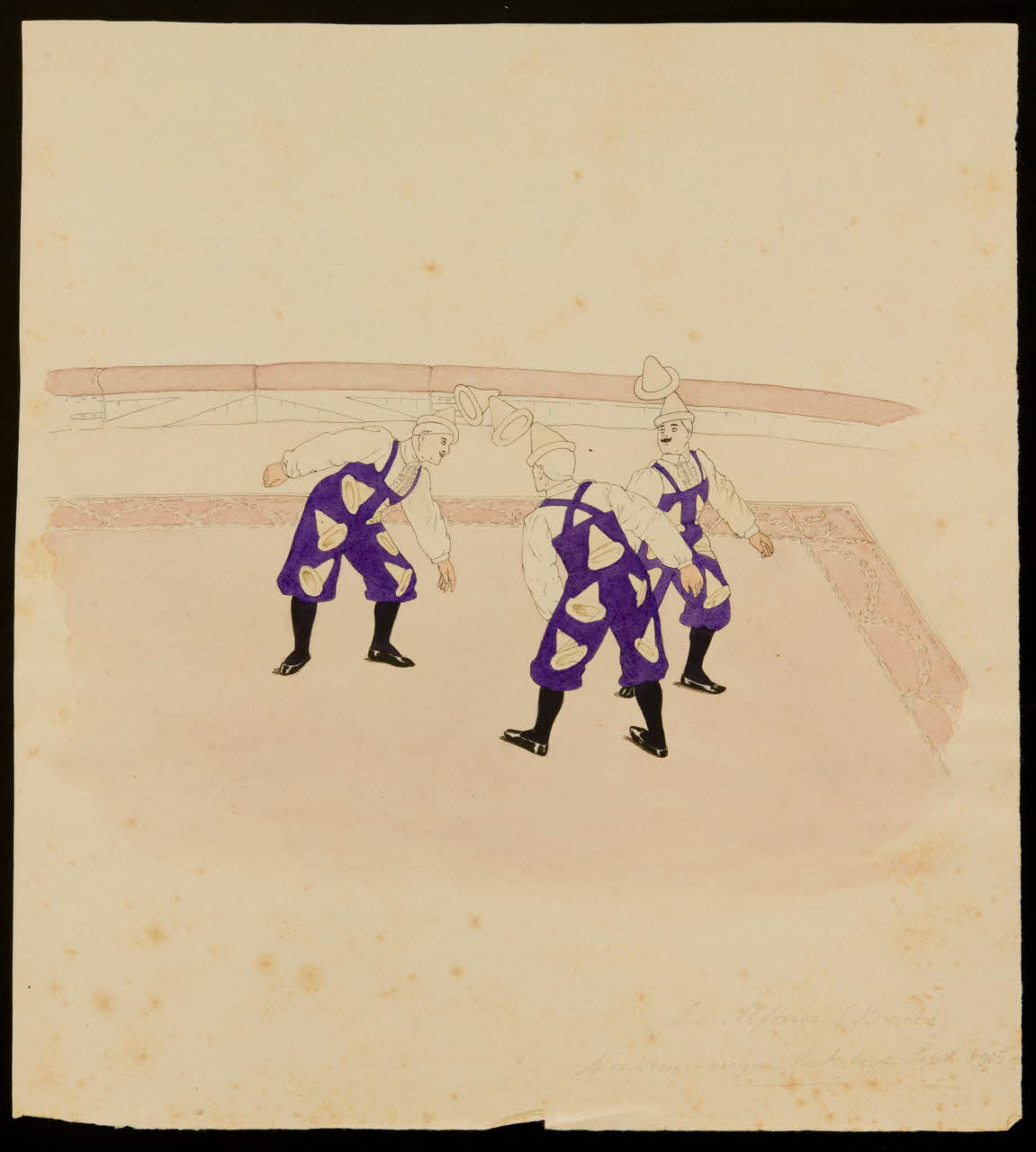 partie d'un ensemble de dessins Les Alfonso (Bracco) 1968.102.375.3 Photo Mucem