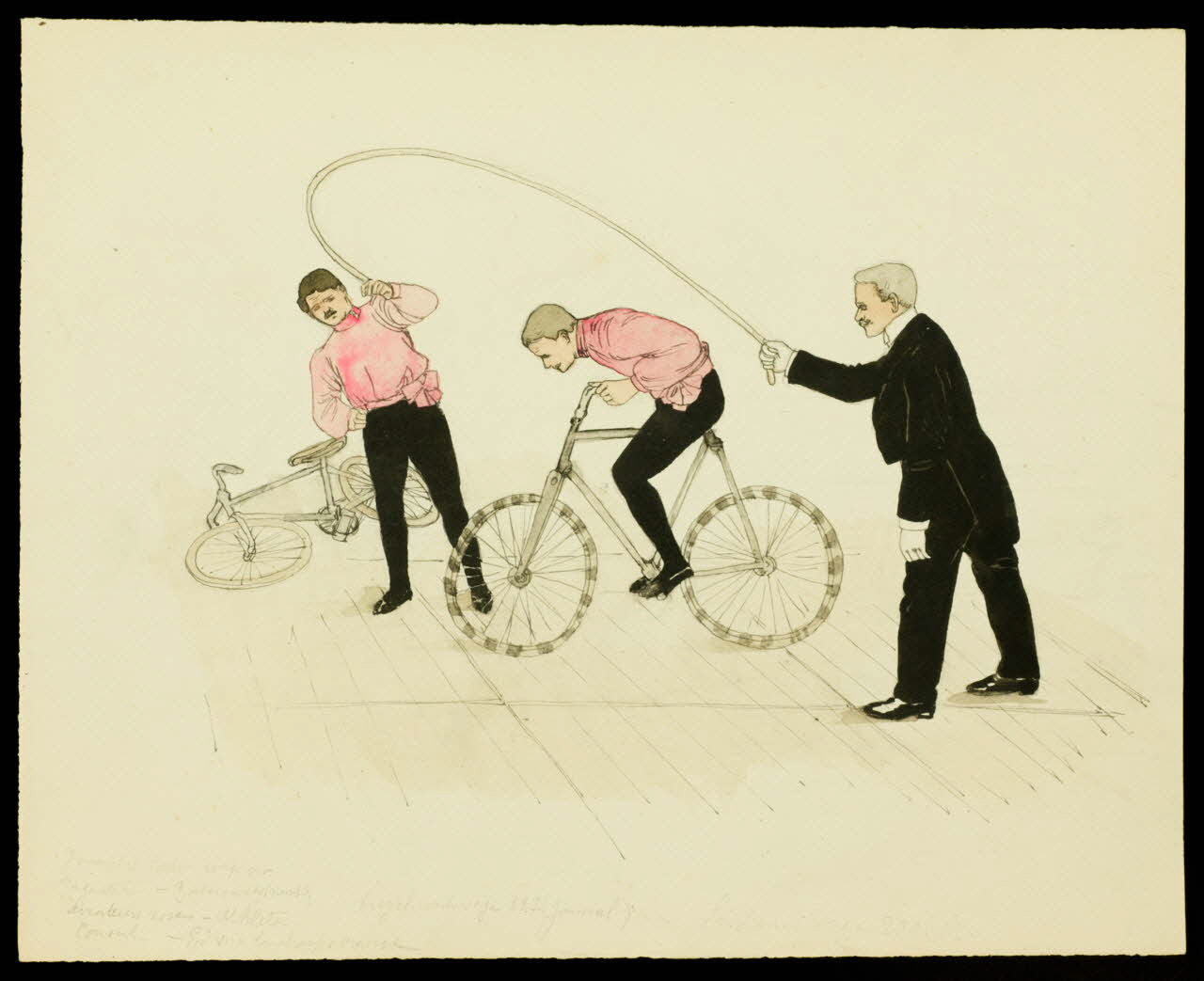 partie d'un ensemble de dessins Acrobates à bicyclette 1968.102.3752 Photo Mucem