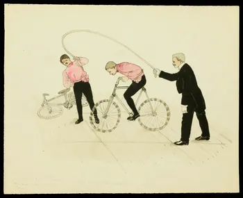 partie d'un ensemble de dessins Acrobates à bicyclette 1968.102.3752 Photo Mucem