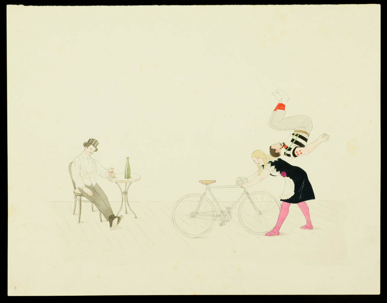 partie d'un ensemble de dessins Artistes de cirque en représentation 1968.102.3753 Photo Mucem