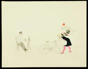 partie d'un ensemble de dessins Artistes de cirque en représentation 1968.102.3753 Photo Mucem