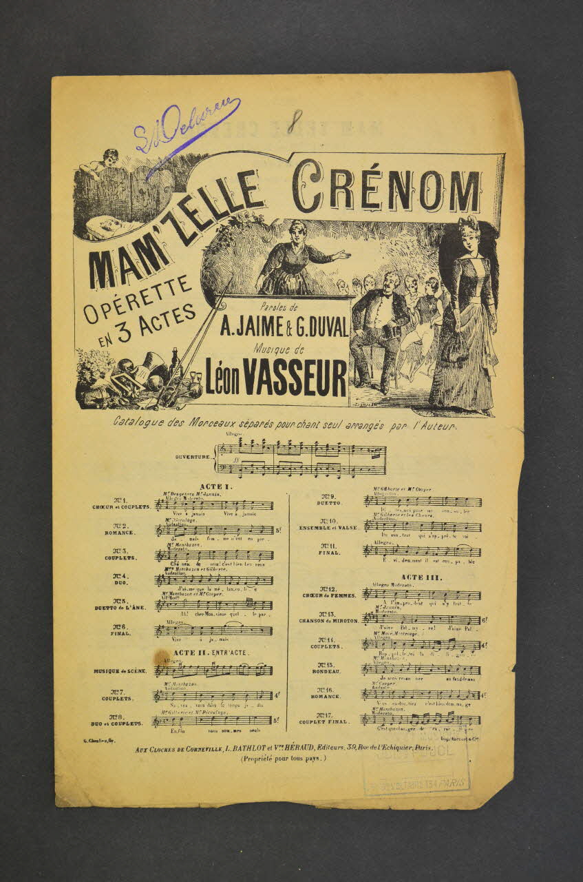 chanson petit format 1966.158.15 Photo Mucem