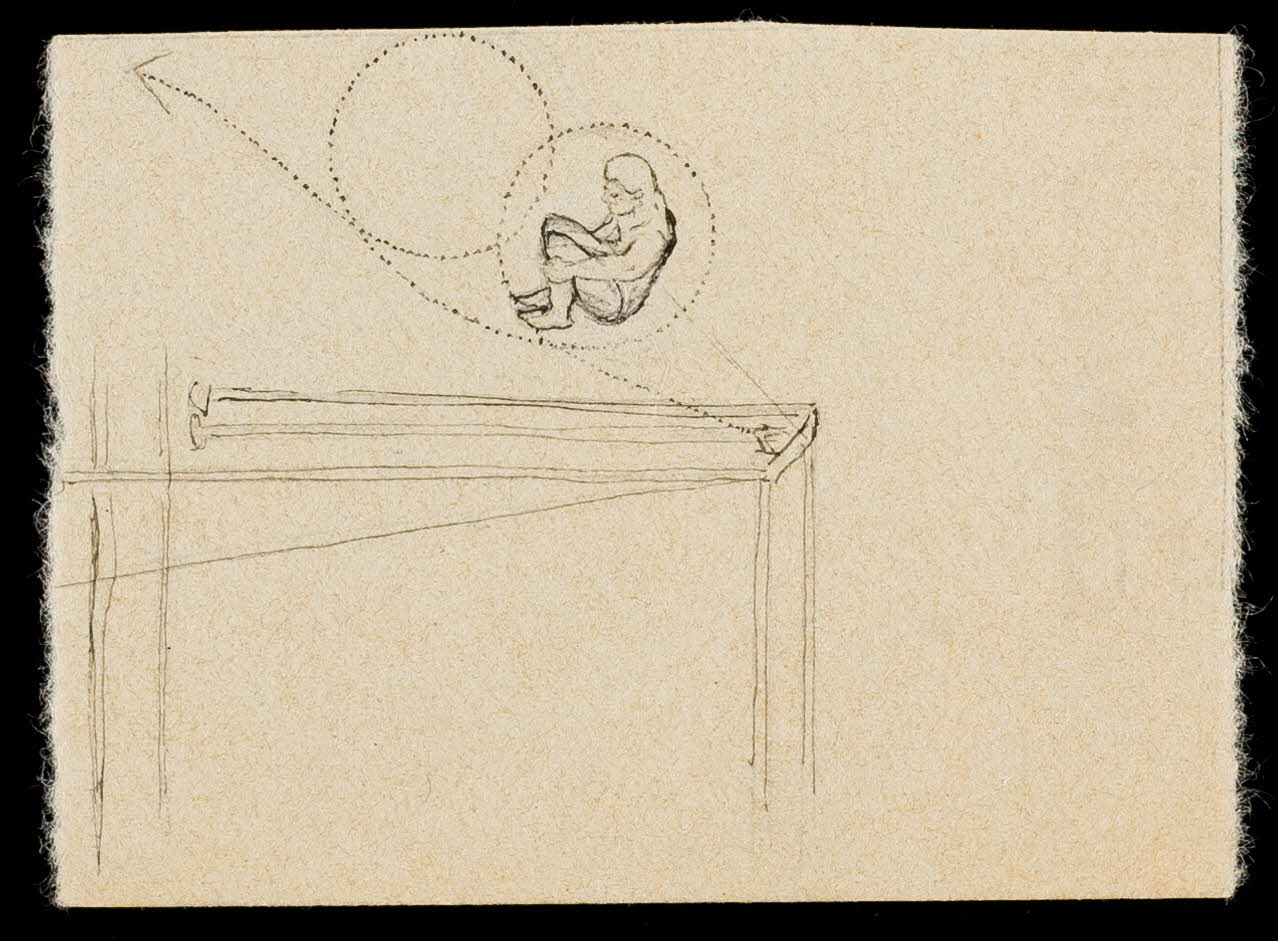 partie d'un ensemble de dessins Acrobate et barres parallèles 1968.102.3765 Photo Mucem