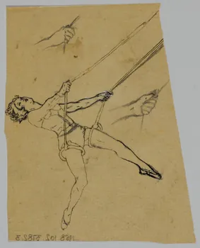 partie d'un ensemble de dessins Femme acrobate 1968.102.3782.3 Photo Mucem