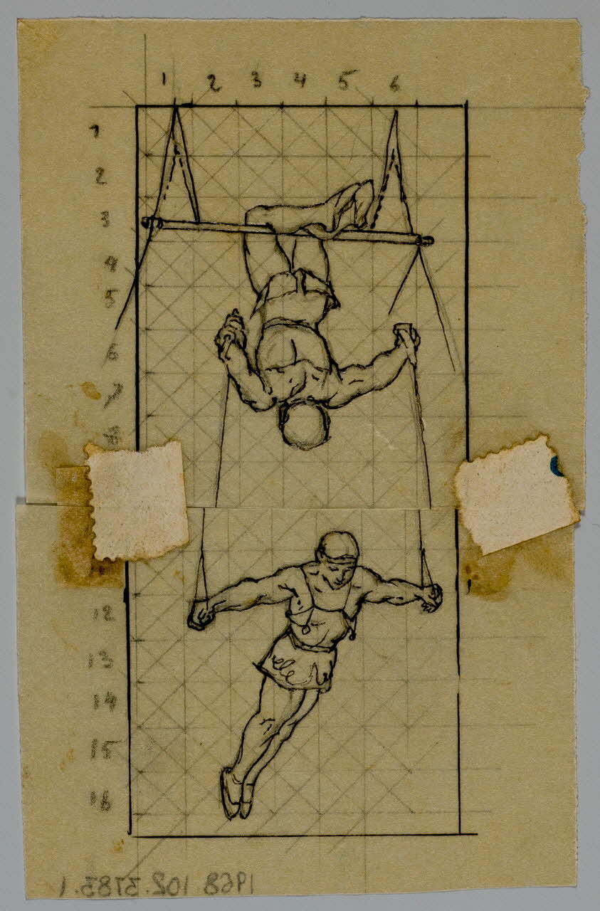 dessin Trapézistes 1968.102.3783.1 Photo Mucem