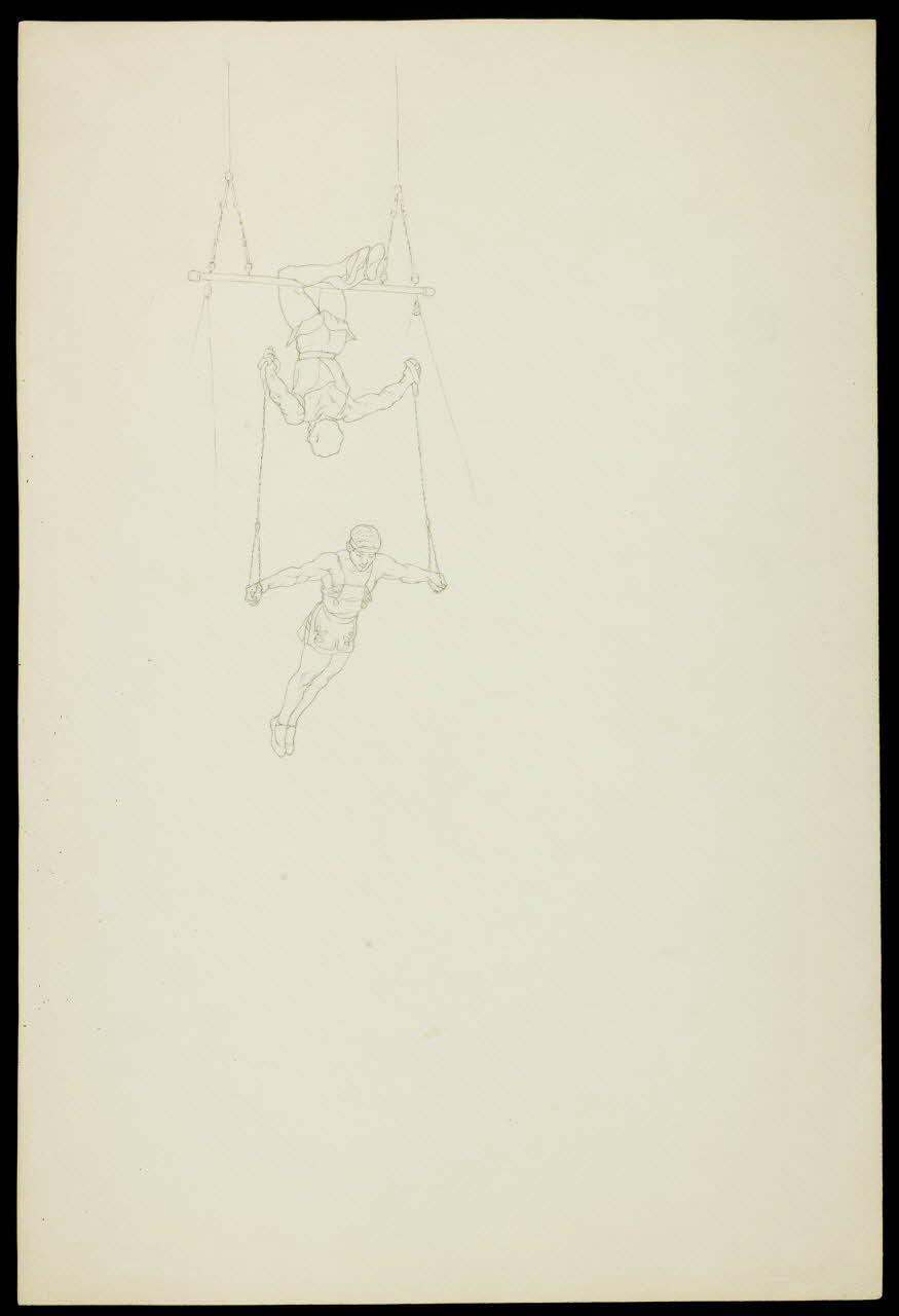 dessin Numéro de trapézistes 1968.102.3783.2 Photo Mucem