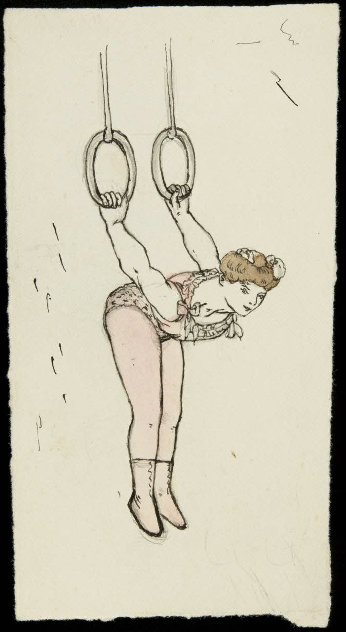 partie d'un ensemble de dessins Femme acrobate 1968.102.3790 Photo Mucem