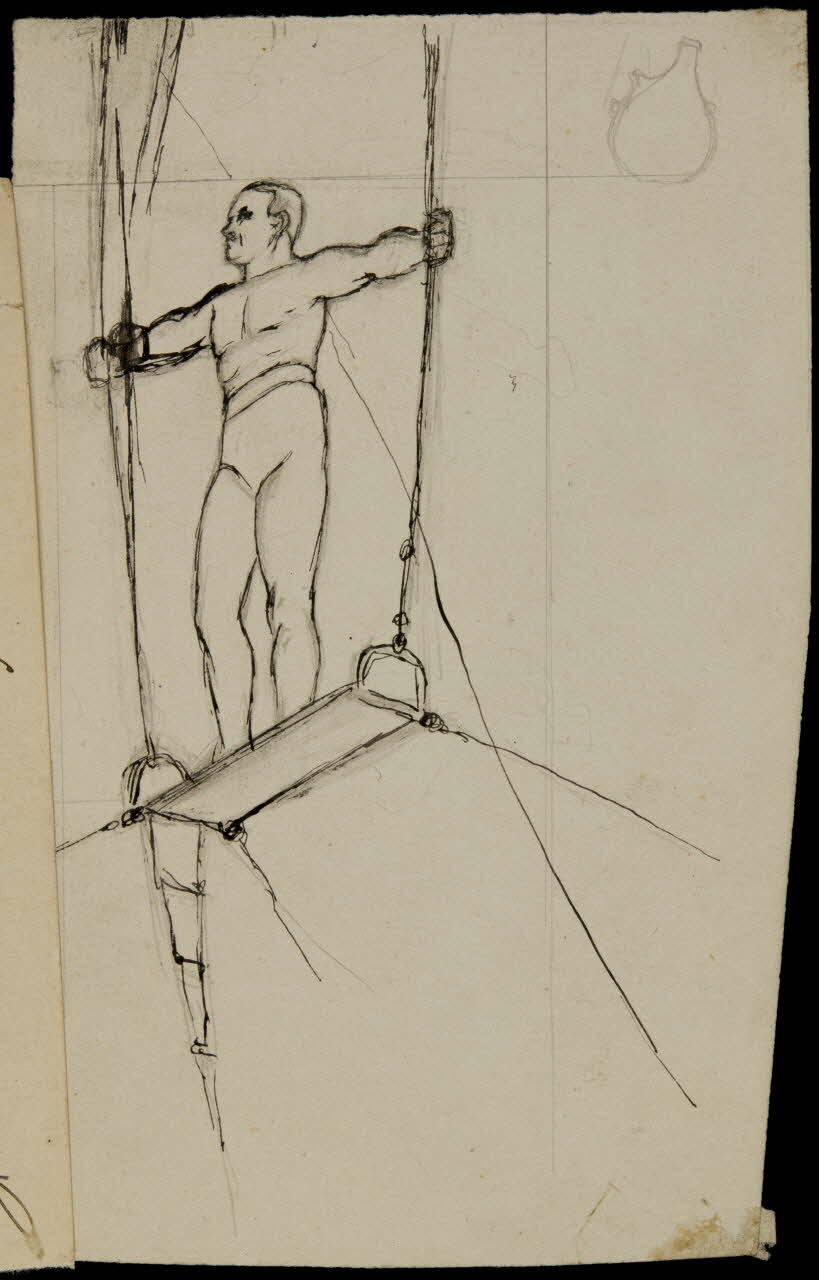 partie d'un ensemble de dessins Trapeziste 1968.102.3796.3 Photo Mucem