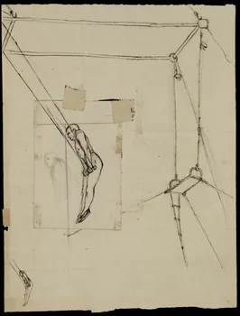 partie d'un ensemble de dessins Numéro de trapeziste 1968.102.3796.4 Photo Mucem