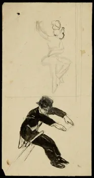 partie d'un ensemble de dessins Numéro de trapéziste 1968.102.3797.1 Photo Mucem
