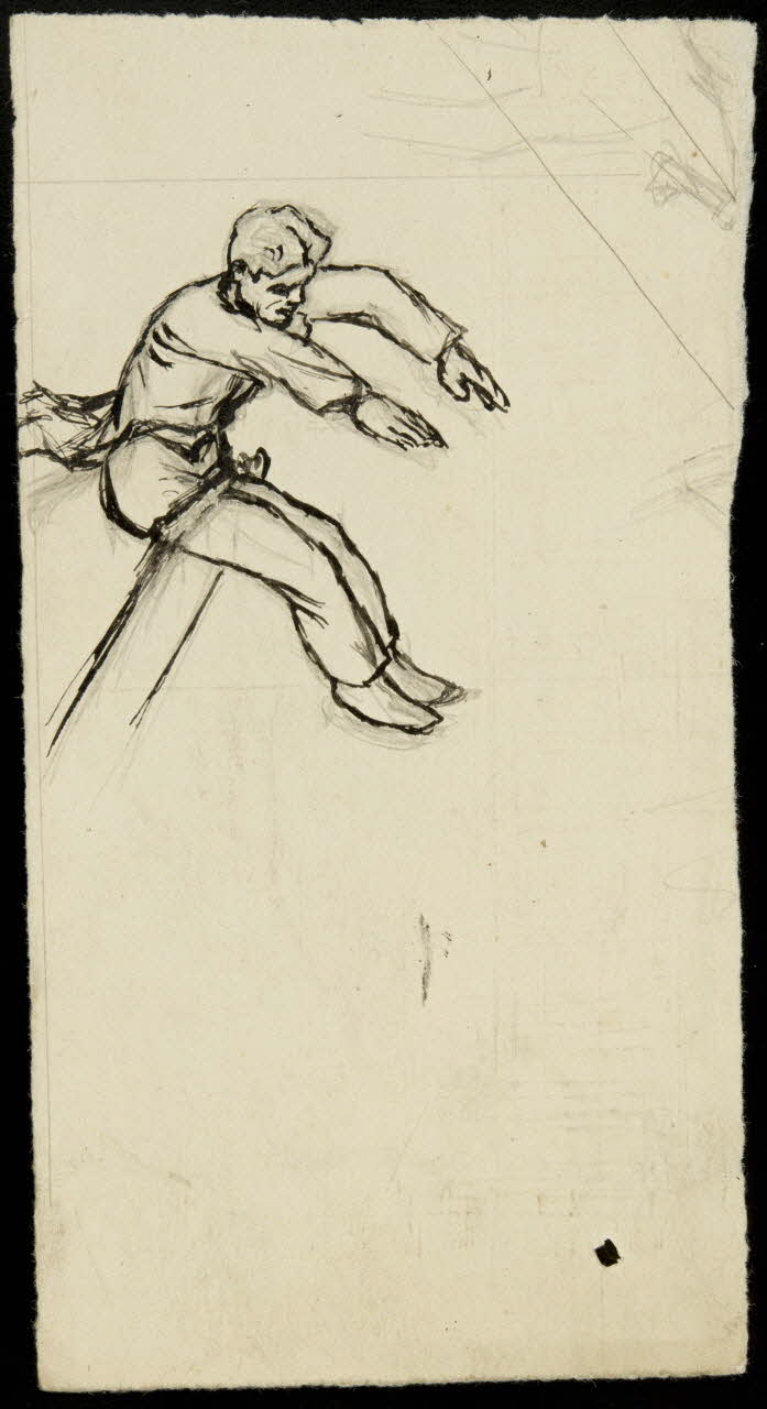 partie d'un ensemble de dessins Numéro de trapéziste 1968.102.3797.2 Photo Mucem