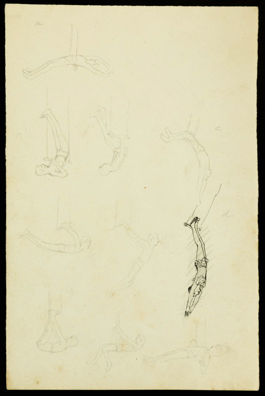 partie d'un ensemble de dessins Trapézistes 1968.102.3800 Photo Mucem