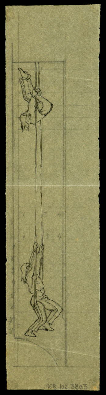 partie d'un ensemble de dessins Trapézistes 1968.102.3803 Photo Mucem