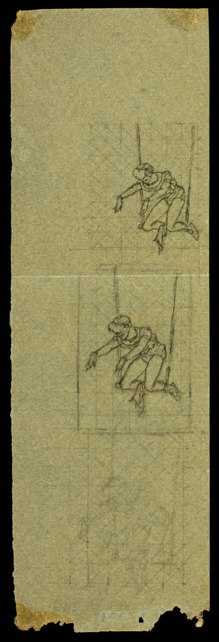 partie d'un ensemble de dessins Trapéziste 1968.102.3804 Photo Mucem
