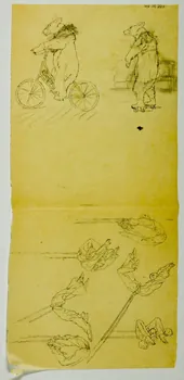 partie d'un ensemble de dessins Trapéziste et ours acrobate 1968.102.3814 Photo Mucem