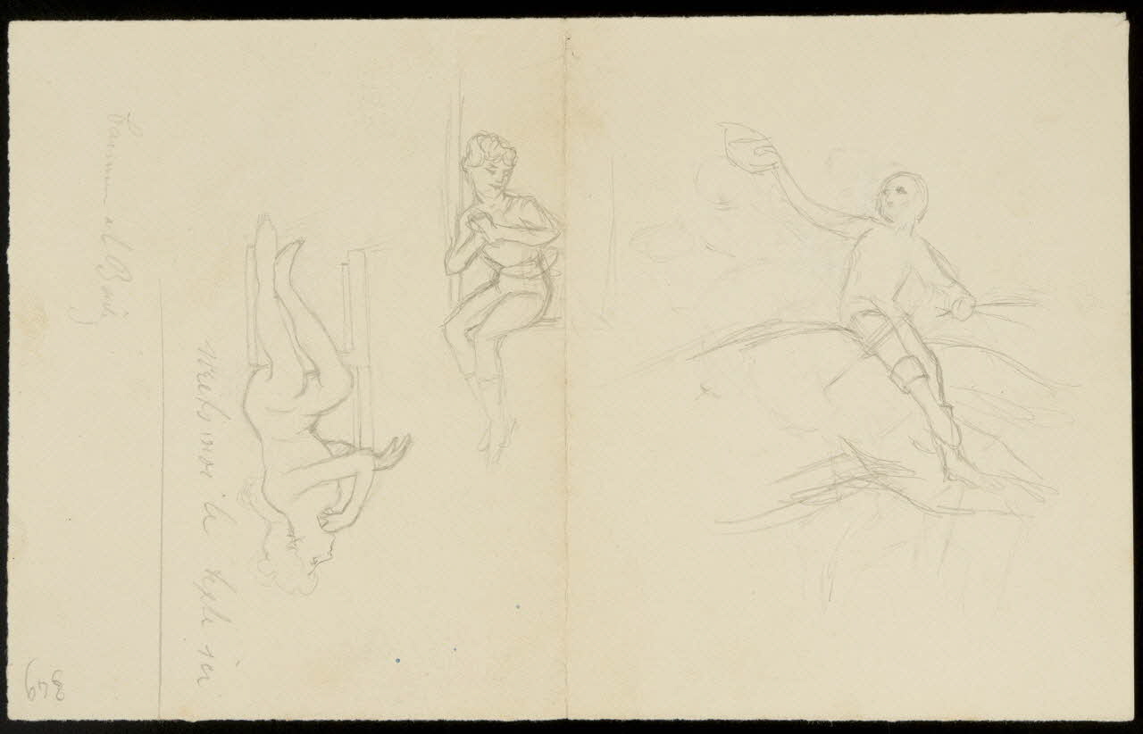 partie d'un ensemble de dessins Acrobates 1968.102.3833  Photo Mucem