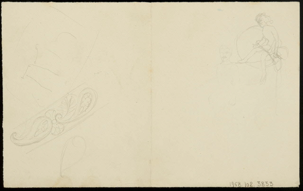 partie d'un ensemble de dessins Acrobates 1968.102.3833  Photo Mucem