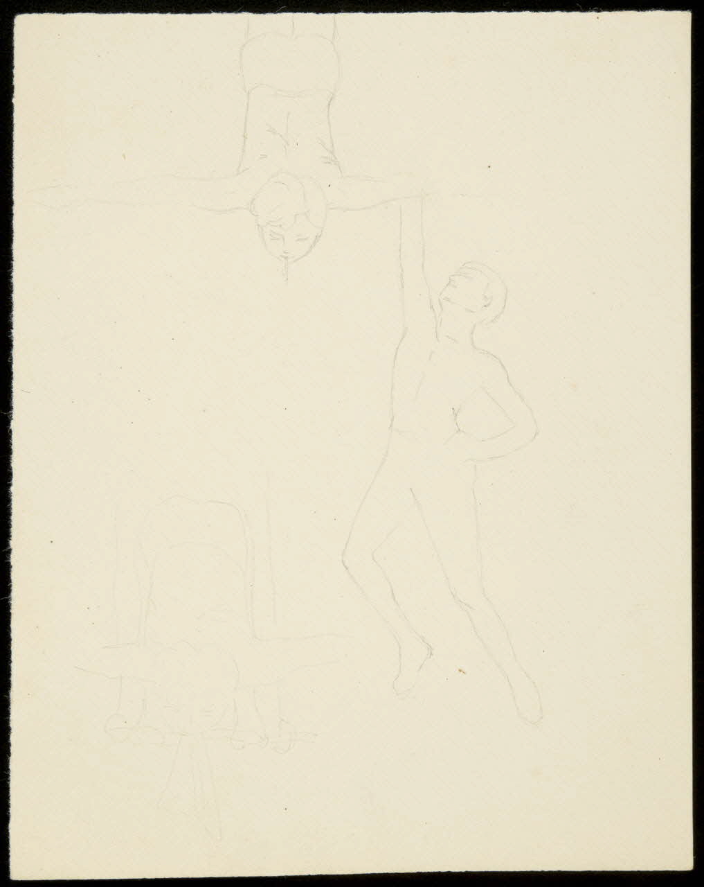 partie d'un ensemble de dessins Numéro d'acrobates 1968.102.3836 Photo Mucem