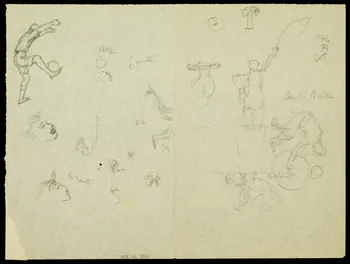 partie d'un ensemble de dessins Saut à la corde 1968.102.3841 Photo Mucem