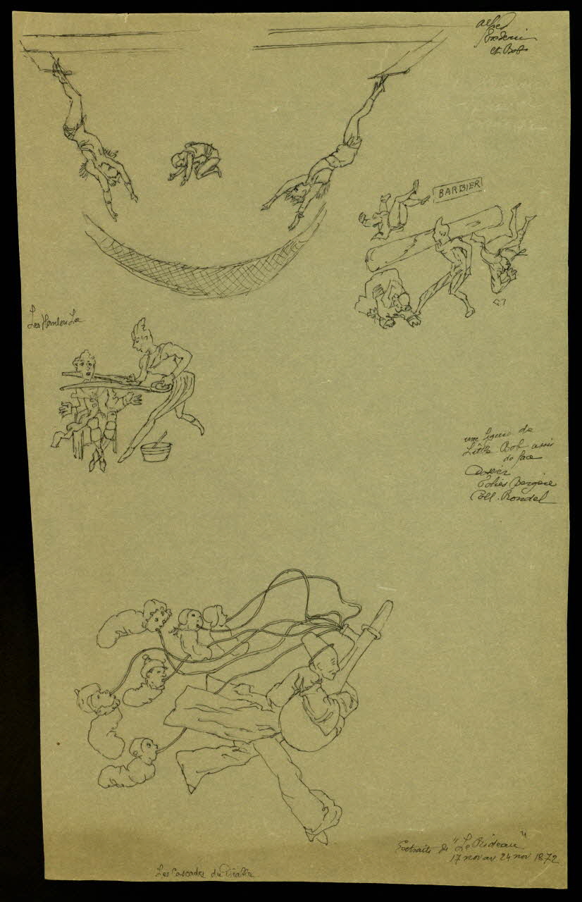 partie d'un ensemble de dessins Les Cascades du Diable 1968.102.3848 Photo Mucem