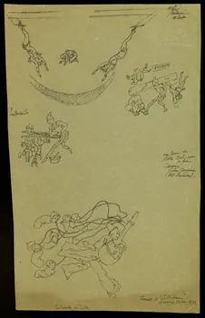 partie d'un ensemble de dessins Les Cascades du Diable 1968.102.3848 Photo Mucem