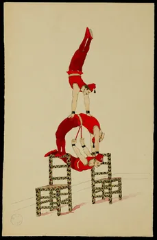 partie d'un ensemble de dessins Numéro d'acrobatie 1968.102.387.3 Photo Mucem