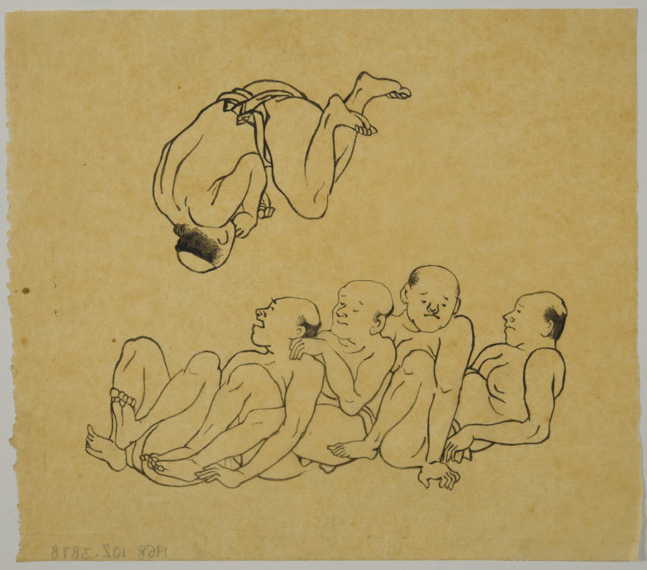 partie d'un ensemble de dessins Acrobates 1968.102.3878 Photo Mucem