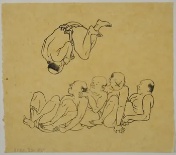 partie d'un ensemble de dessins Acrobates 1968.102.3878 Photo Mucem