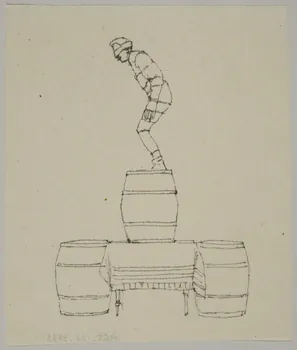 partie d'un ensemble de dessins Numéro d'acrobatie 1968.102.3883 Photo Mucem