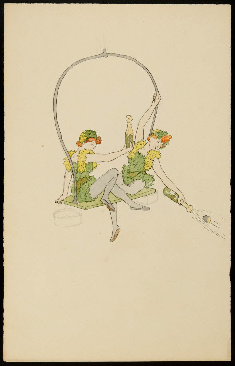 partie d'un ensemble de dessins Numéro de cirque 1968.102.3892 Photo Mucem